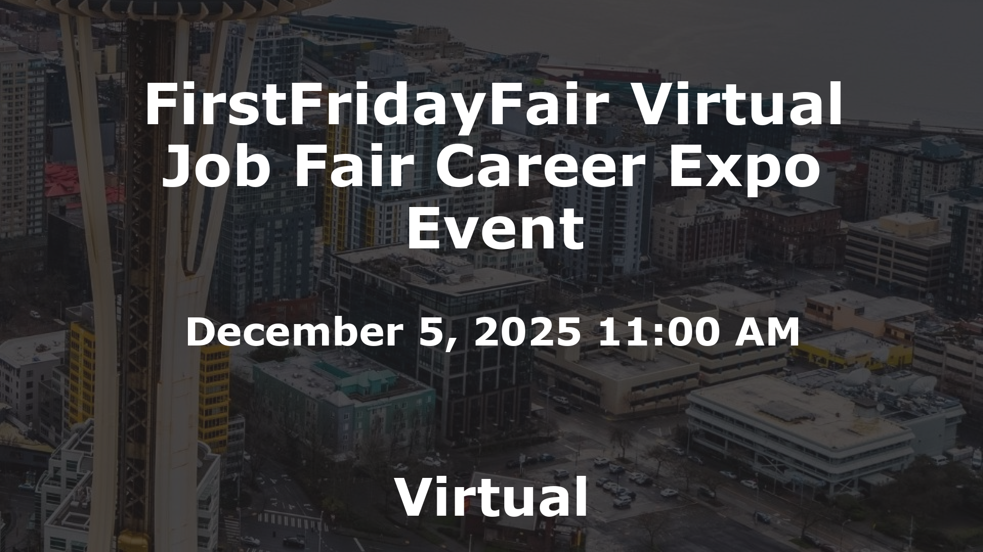 FirstFridayFair Virtual Job Fair Career Expo Event event image